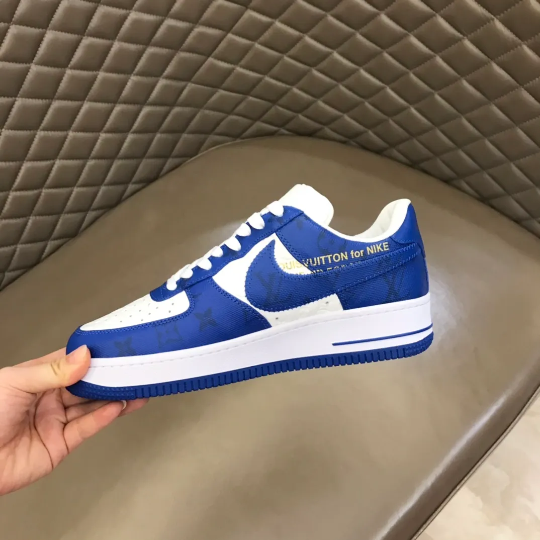 Men's shoes 💰p420 "*OUIS *UITTO*" x OFF-WHITE x Nike tripartite collaboration! Trendy and cool men's casual sports shoes with unrivaled color matching. The design idea basically continues the style of THE TEN. The Swoosh line and tongue label have a very familiar visual effect and are both fashionable and trendy! A must-have for fashionistas! The effect on your feet is absolutely stunning! Size: 38-45